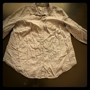 Old Navy Blue w/ White Polka Dot Shirt